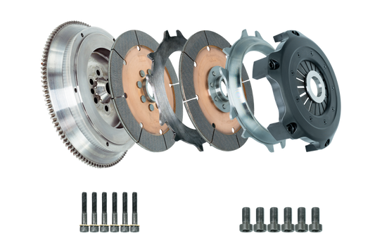 DKM Clutch 11-13 BMW 135i 215mm Ceramic Twin Disc MRX Clutch Kit w/Flywheel (850 ft/lbs Torque)