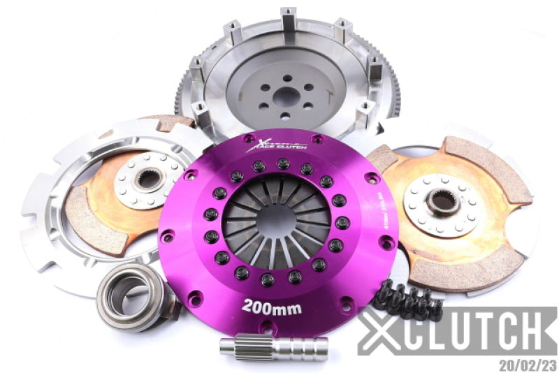 XClutch 89-94 Mazda 323 1.8L 8in Twin Solid Ceramic Clutch Kit