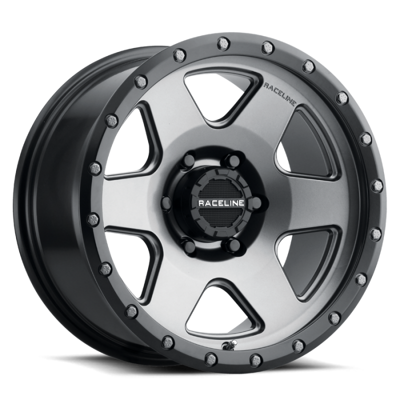 Raceline 946G Boost 18x8in / 5x114.3 BP / 35mm Offset / 72.62mm Bore - Gunmetal Wheel