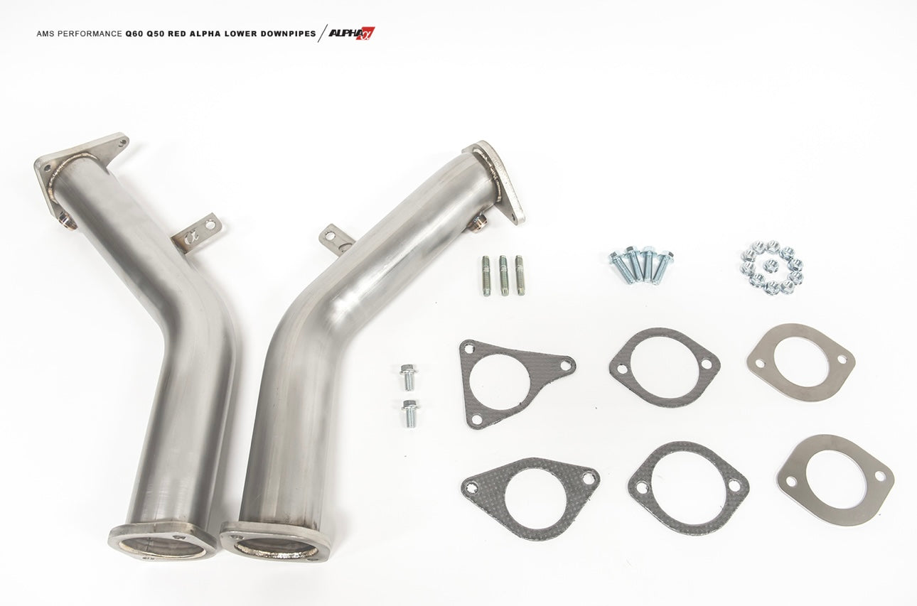 AMS Performance 3” Lower Downpipes - Infiniti Q50 / Q60 VR30 3.0T, Nissan Z 23+