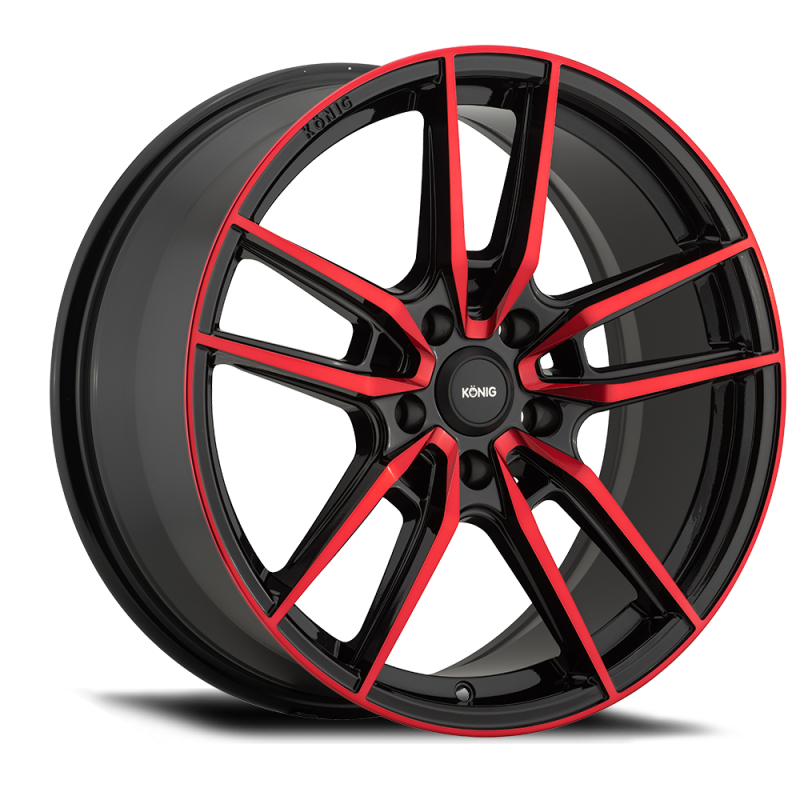 Konig Myth 18x8 5x114.3 ET43 Gloss Black w/ Red Tinted Clearcoat