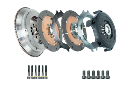 DKM Clutch 99-03 Audi A3 S3 Quattro MS Organic Twin Disc Clutch Kit w/Flywheel (660 ft/lbs Torque)