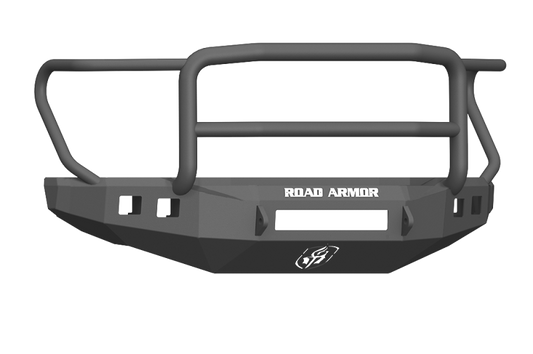 Road Armor 17-20 Ford F-250 Stealth Wide Fender Flare Front Bumper w/Lonestar Guard - Tex Blk