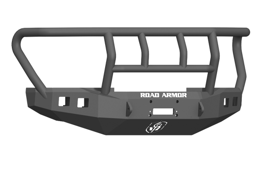 Road Armor 17-20 Ford F-250 Stealth Front Winch Bumper w/Titan II Standard Flare - Tex Blk