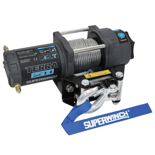 Superwinch 2500 LBS 12 VDC 3/16in x 40ft Steel Wire Terra Winch