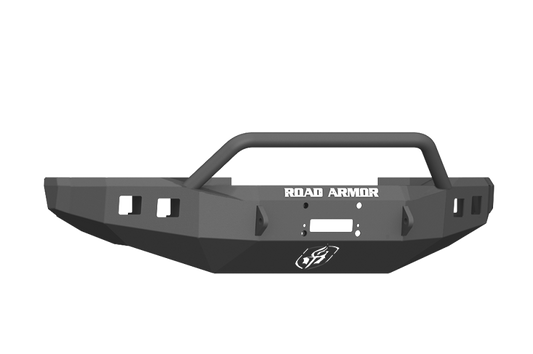 Road Armor 17-20 Ford F-250 Stealth Wide Fender Front Winch Bumper w/Pre-Runner Guard - Tex Blk