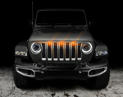 Oracle Pre-Runner Style LED Grille Kit for Jeep Wrangler JL - Amber