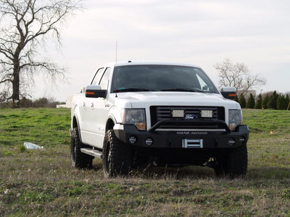 Road Armor 09-14 Ford F-150 Stealth Front Winch Bumper w/Pre-Runner Guard - Tex Blk