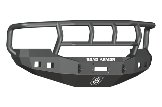 Road Armor 05-07 Ford F-250 Stealth Front Winch Bumper w/Titan II Guard Wide Flare - Tex Blk