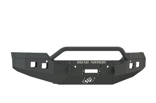 Road Armor 15-19 GMC 2500 Stealth Front Winch Bumper w/Pre-Runner Guard - Tex Blk