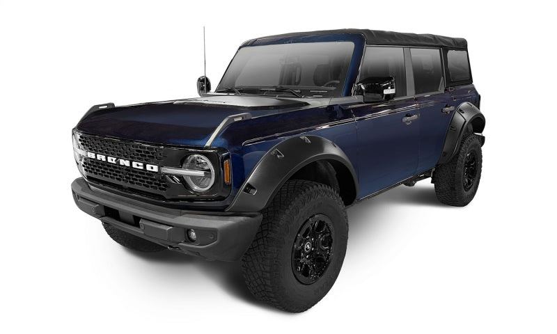 Bushwacker 2021+ Ford Bronco 4-Door Pocket Style Flares 4pc - Black