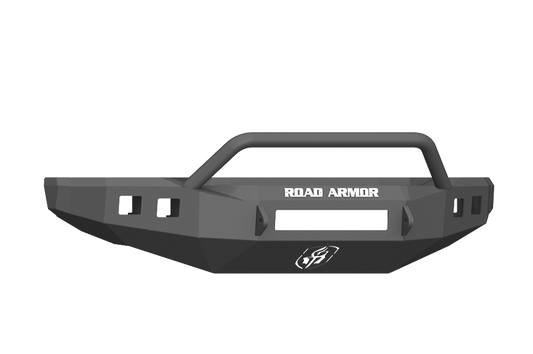 Road Armor 17-20 Ford F-250 Stealth Wide Fender Flare Front Bumper w/Pre-Runner Guard - Tex Blk