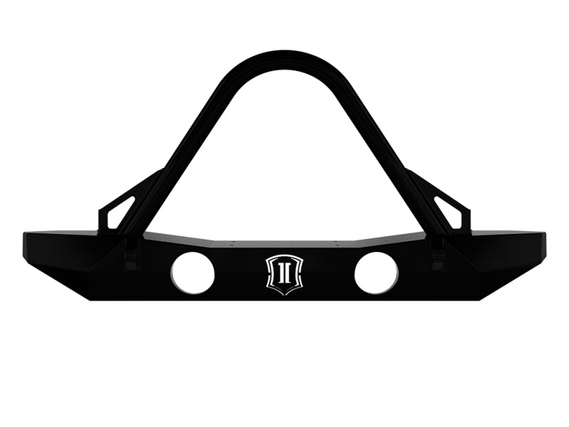 ICON 07-18 Jeep Wrangler JK Pro Series Mid Width Front Bumper w/Stinger/Tabs