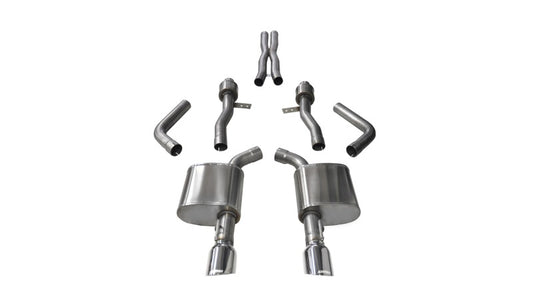 Corsa 15-16 Dodge Charger SRT / Scat Pack / R/T 6.4L Polished Sport Cat-Back Exhaust