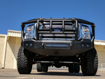 Road Armor 11-16 Ford F-250 Stealth Front Bumper w/Intimidator Guard - Tex Blk