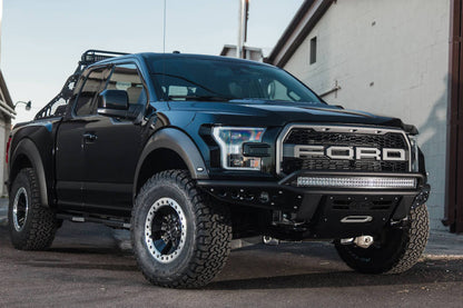 Addictive Desert Designs 17-18 Ford F-150 Raptor Stealth R Front Bumper w/ Winch Mount