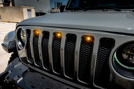 Oracle Pre-Runner Style LED Grille Kit for Jeep Gladiator JT - Green