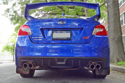 Rally Armor 15+ Subaru WRX & STi Sedan Only UR Red Mud Flap w/ White Logo