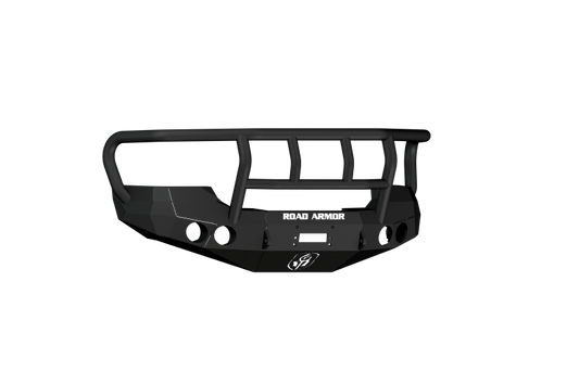 Road Armor 08-10 GMC 2500 Stealth Front Winch Bumper w/Titan II Guard - Tex Blk