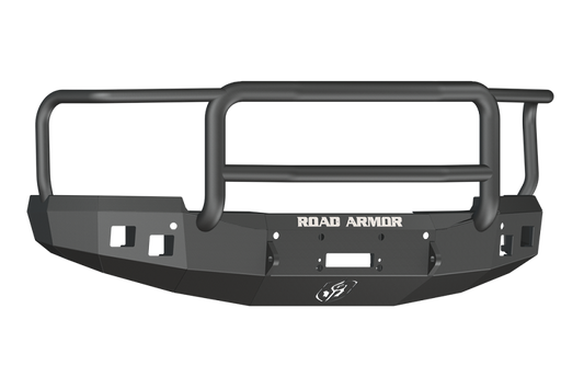 Road Armor 14-15 Chevy 1500 Stealth Front Winch Bumper w/Lonestar Guard - Tex Blk