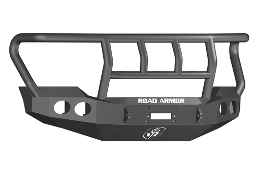 Road Armor 11-16 Ford F-250 Stealth Front Winch Bumper w/Titan II Guard Wide Flare - Tex Blk