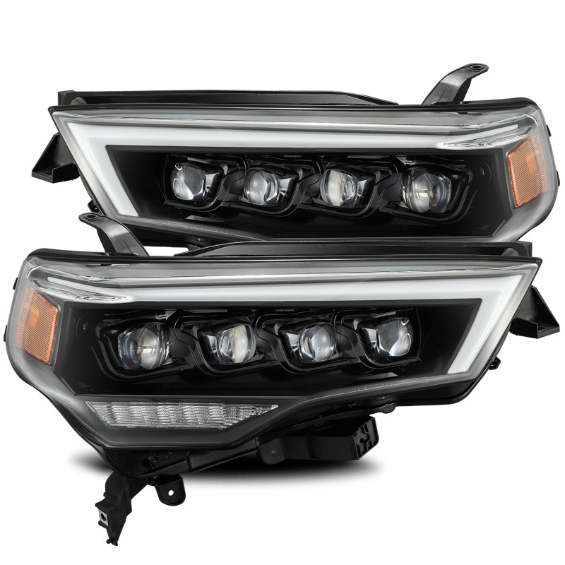 AlphaRex 14-20 Toyota 4Runner NOVA LED Proj Headlights Plank Style Alpha Black w/Activation Light