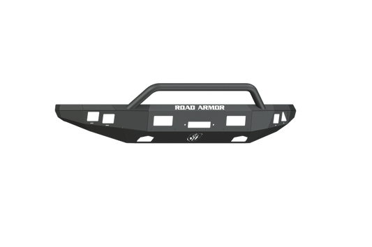 Road Armor 10-14 Ford Raptor Stealth Front Winch Bumper w/Pre-Runner Guard - Tex Blk