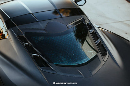 Anderson Composites 20-21 Chevrolet Corvette C8 Stingray OE Carbon Fiber Decklid (w/ Backup Camera)