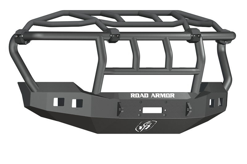 Road Armor 11-16 Ford F-250 Stealth Front Winch Bumper w/Intimidator Guard - Tex Blk