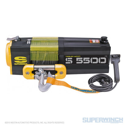 Superwinch 5500 LBS 12 VDC 7/32in x 60ft Steel Rope S5500 Winch