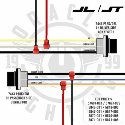 Oracle Pre-Runner Style LED Grille Kit for Jeep Gladiator JT - White