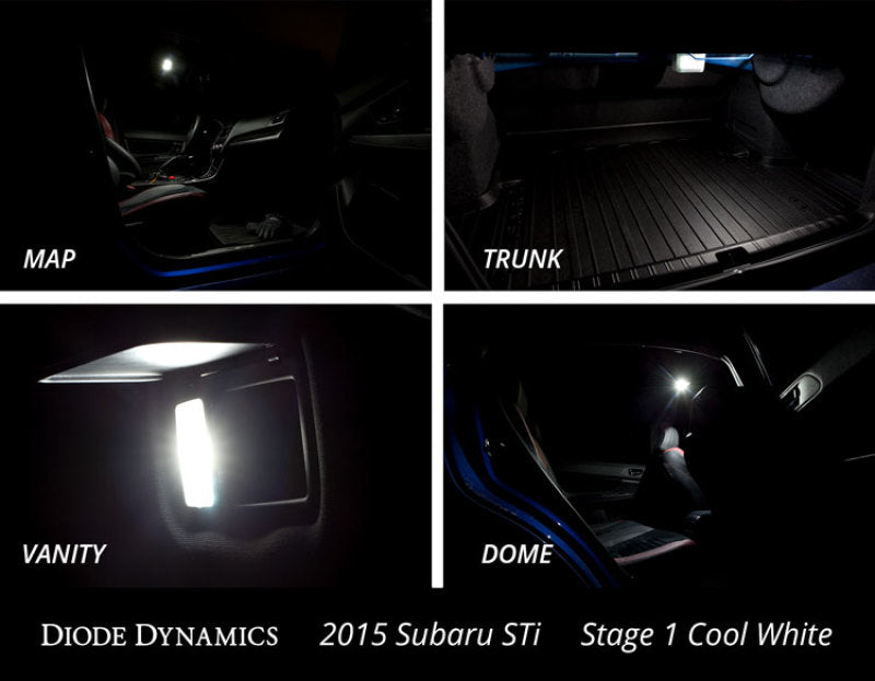 Diode Dynamics 15-19 Subaru WRX Interior Light Kit Stage 2 - Blue