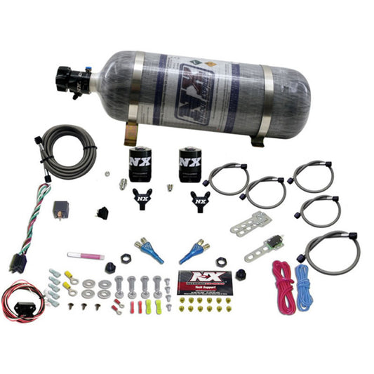 NX Dual Nozzle w/ Composite Bottle Nitrous Kit - Nissan 350Z, 370Z / Infiniti G35, G37, Q50, Q60