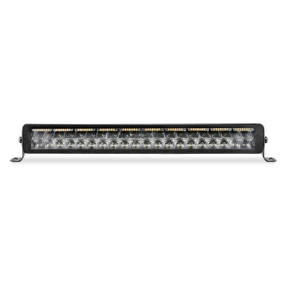 Go Rhino Xplor Blackout Combo Series Dbl Row LED Light Bar w/Amber (Side/Track Mount) 21.5in. - Blk