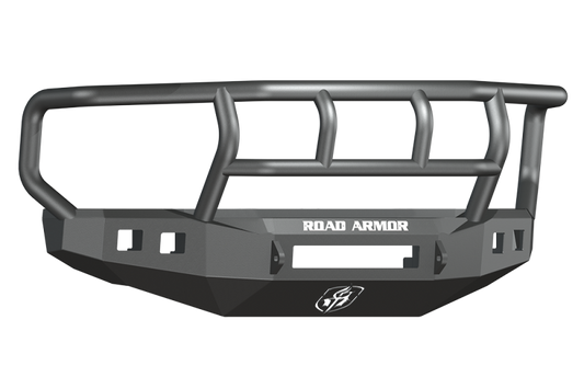 Road Armor 08-10 Ford F-250 Stealth Front Bumper w/Titan II Guard Wide Flare - Tex Blk