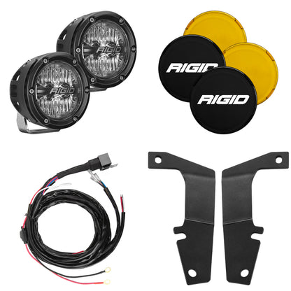 Rigid Industries 10-20 Toyota 4Runner A-Pillar Light Kit (Incl. 4In 360-Series Drive)