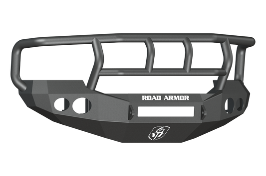 Road Armor 05-07 Ford F-250 Stealth Front Bumper w/Titan II Guard Wide Flare - Tex Blk