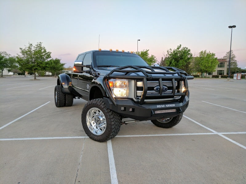 Road Armor 11-16 Ford F-250 Stealth Front Bumper w/Intimidator Guard - Tex Blk